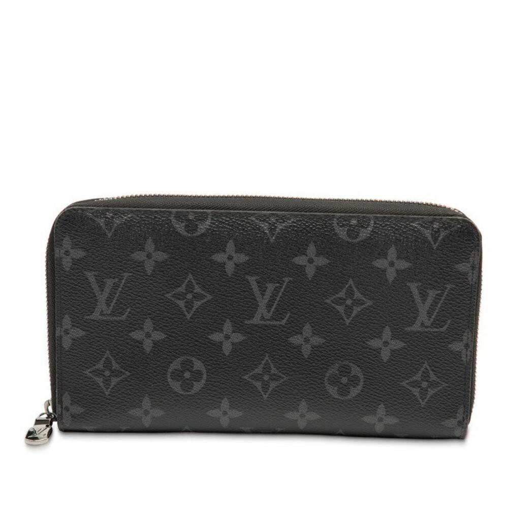 Louis Vuitton Monogram Eclipse Zippy Organizer Long Wallet Black